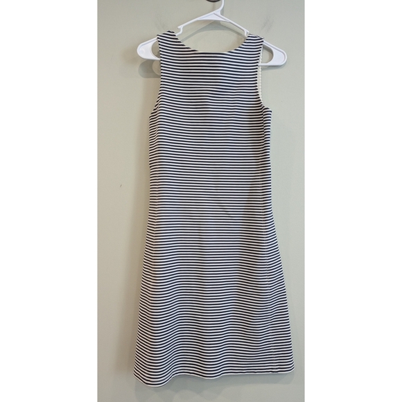 Theory Blue and White Striped Sleeveless Dress Size Small - Picture 6 of 6